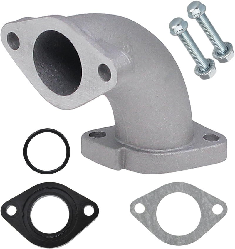 amavoler Intake Manifold Pipe 56-2 Inlet Gasket 26mm Aftermarket Parts Fit for VM22 26mm Carburetor Tao Tao Zongshen Lifan YX Apollo 110cc 125cc 140cc Engine Pit Dirt Bike. (silver) - Image 1